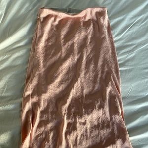 Pink Silk Skirt